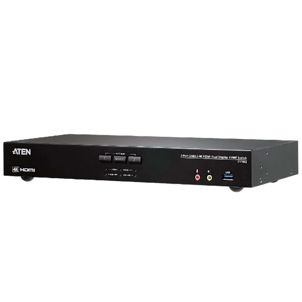 CS1842 2P USB3.0 4K HDMI KVM D.V מבית ATEN