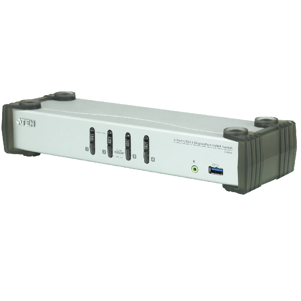 CS1914 4-PORT USB/DP 4K-UHD KVM מבית ATEN