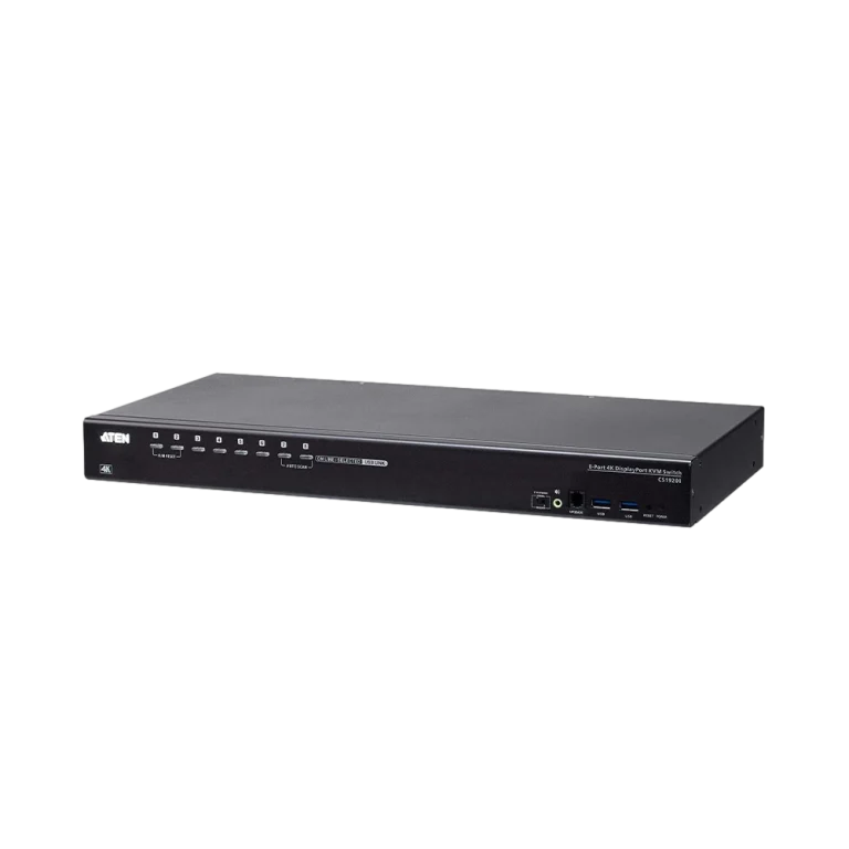 CS19208 8-PORT DP-4K USB3 1U KVM מבית ATEN