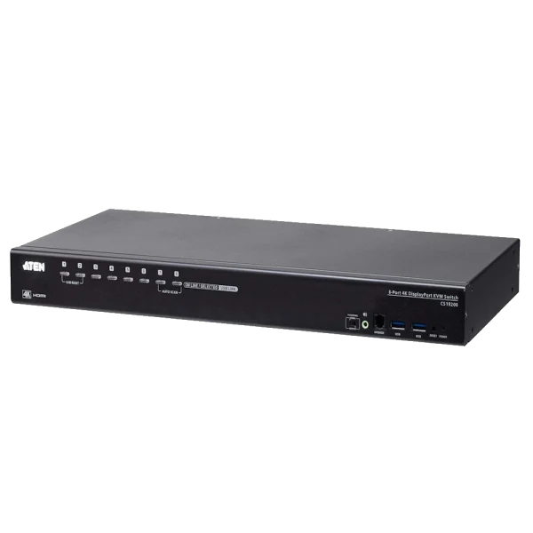 CS19208 8-PORT DP-4K USB3 1U KVM מבית ATEN