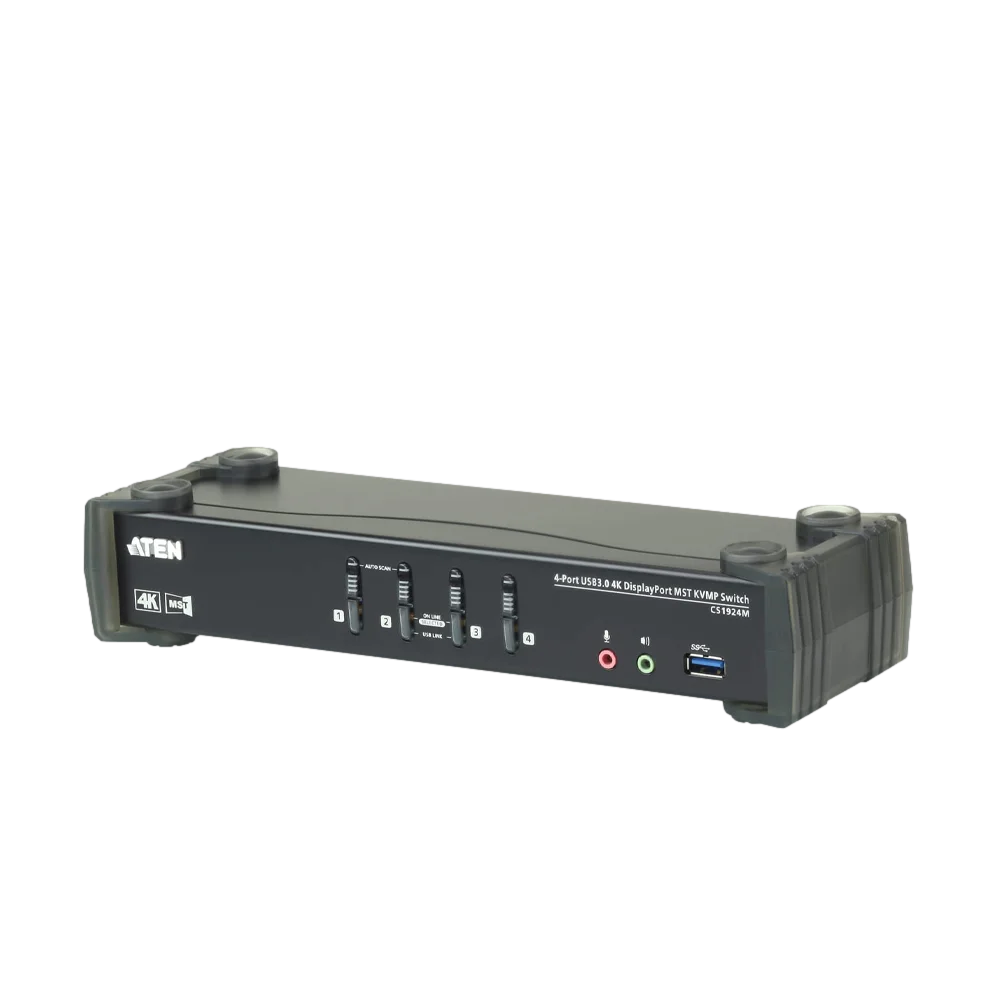 CS1924M 4PORT USB 4K DP-MST KVMP מבית ATEN