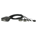 CS22D 2-Port USB DVI Cable KVM Switch מבית ATEN
