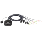 CS22DP 2PORT 4K DP/USB KVM מבית ATEN