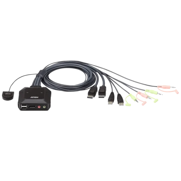 CS22DP 2PORT 4K DP/USB KVM מבית ATEN