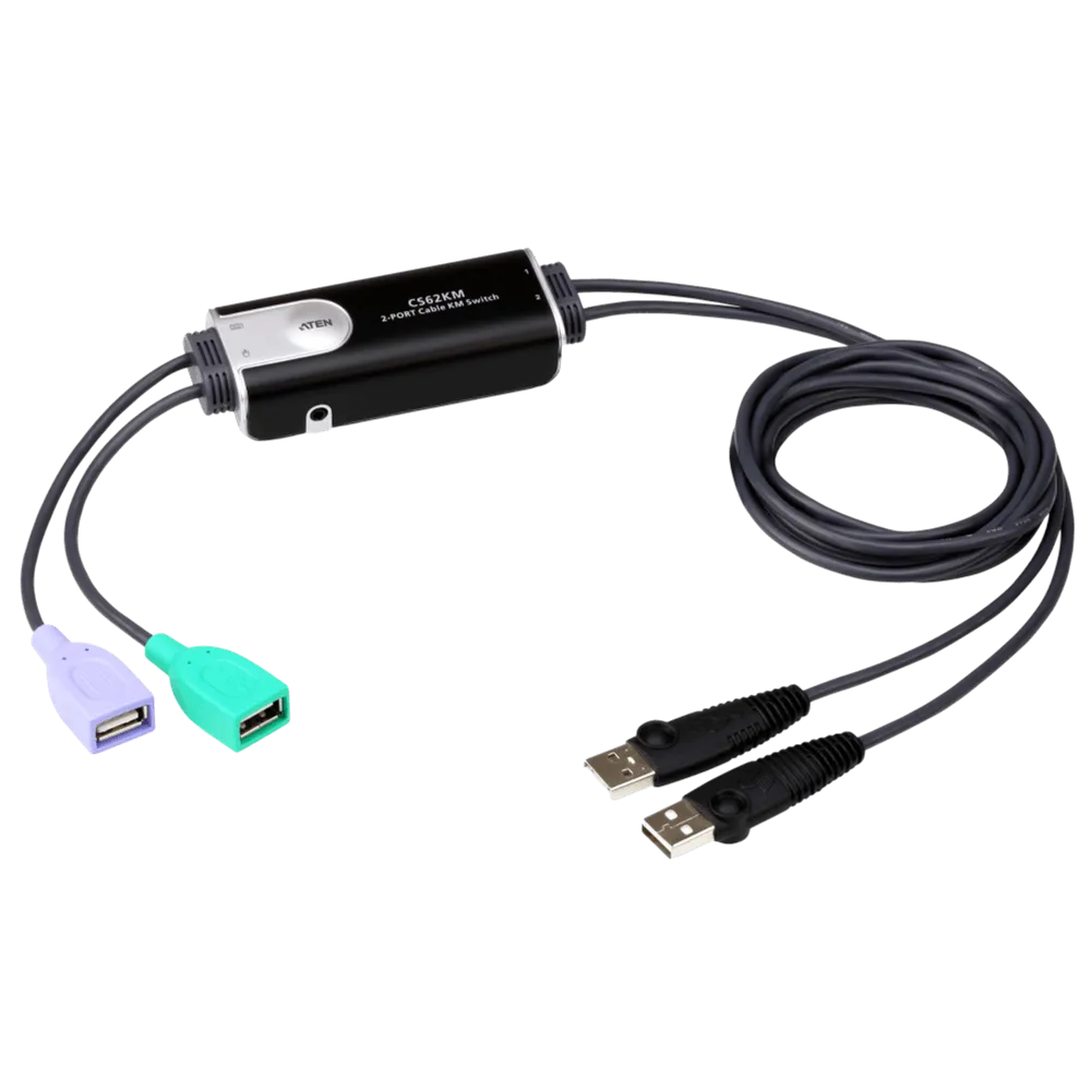 CS62KM 2PORT USB KM BOUNDLESS SW מבית ATEN