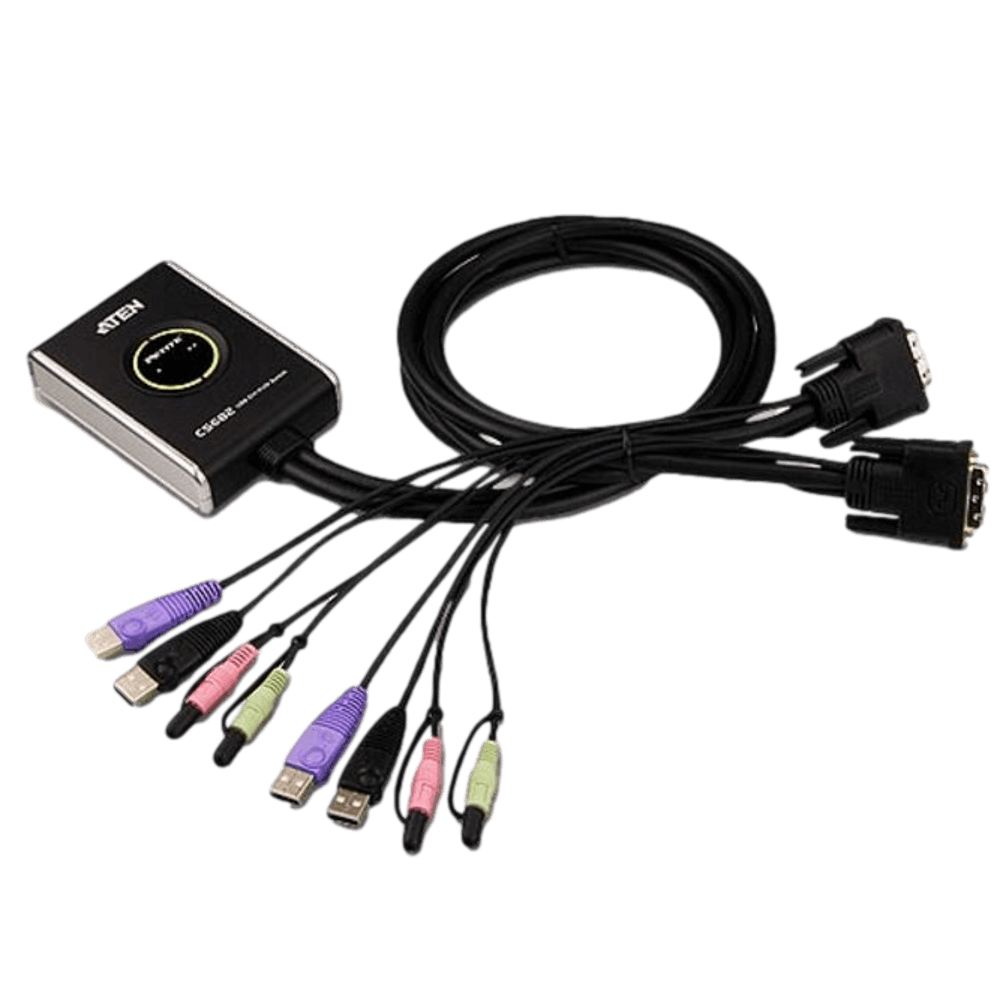CS682 2-Port USB DVI/Audio Cable KVM מבית ATEN