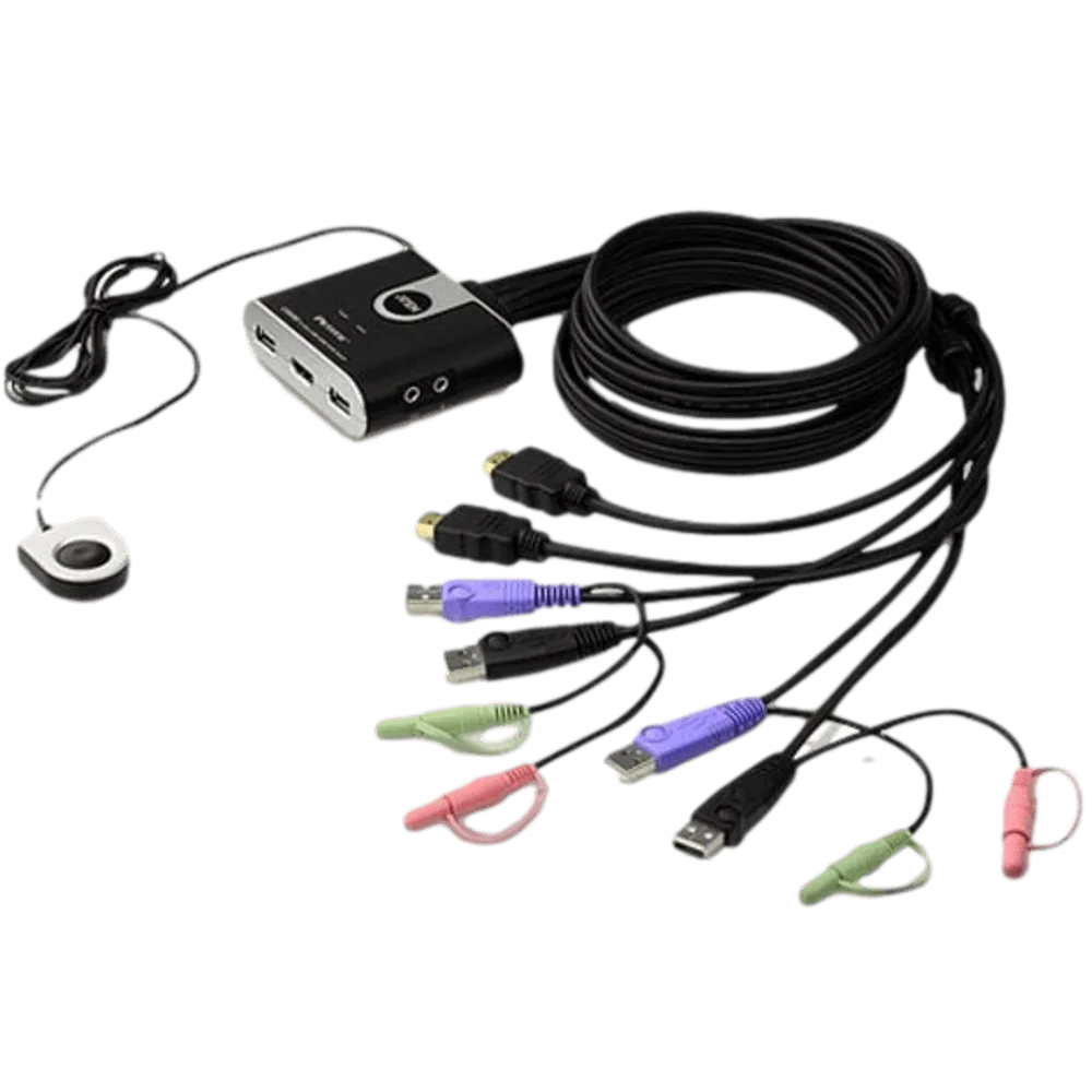 CS692 2PORT USB HDMI CABLE KVM מבית ATEN