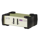 CS82U 2-Port PS/2-USB VGA KVM Switch מבית ATEN