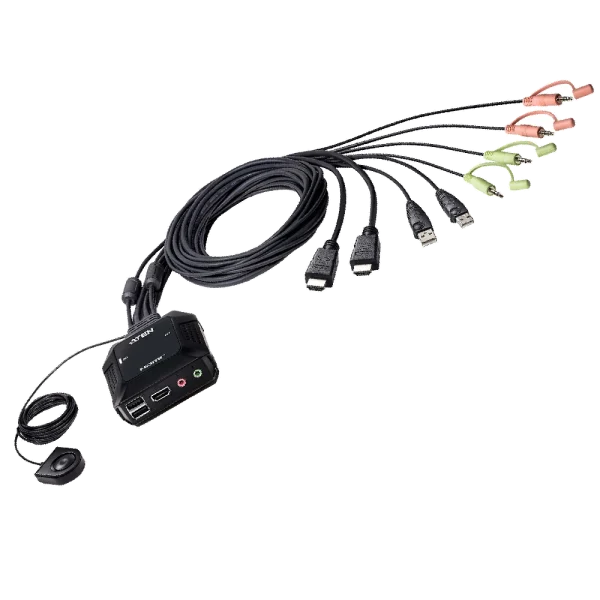 CS22H 2 Port 4K HDMI USB KVM מבית ATEN