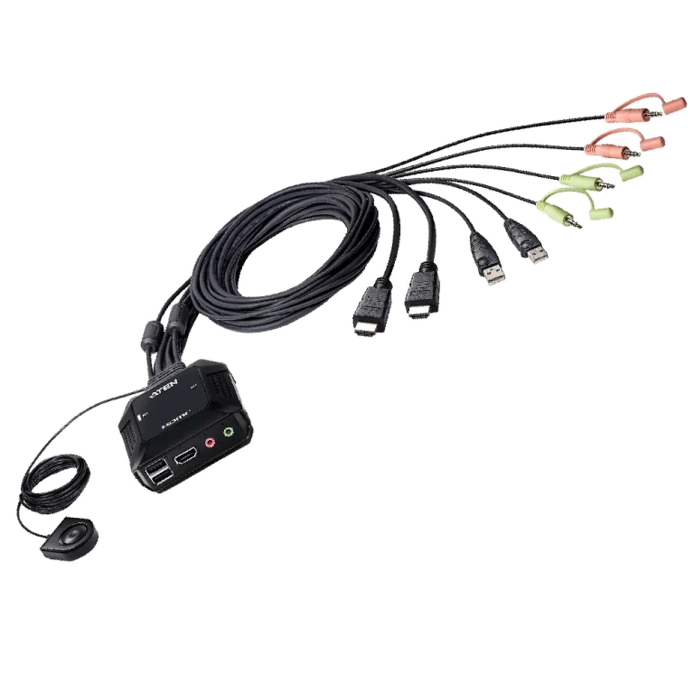 CS22H 2 Port 4K HDMI USB KVM מבית ATEN