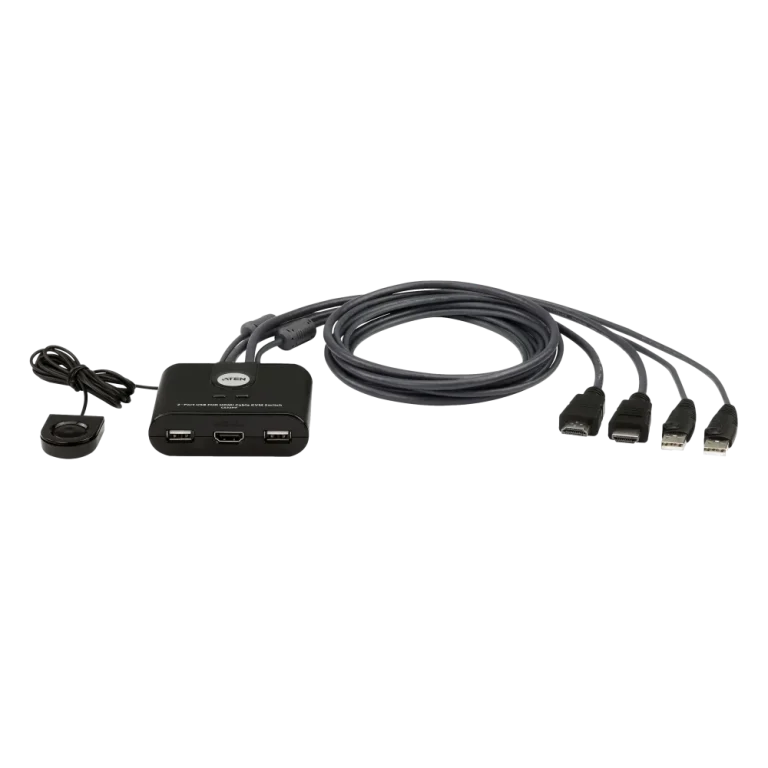 CS22HF 2-Port USB FHD HDMI Cable KVM מבית ATEN
