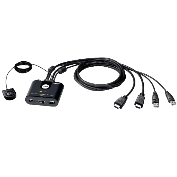 CS22HF 2-Port USB FHD HDMI Cable KVM מבית ATEN