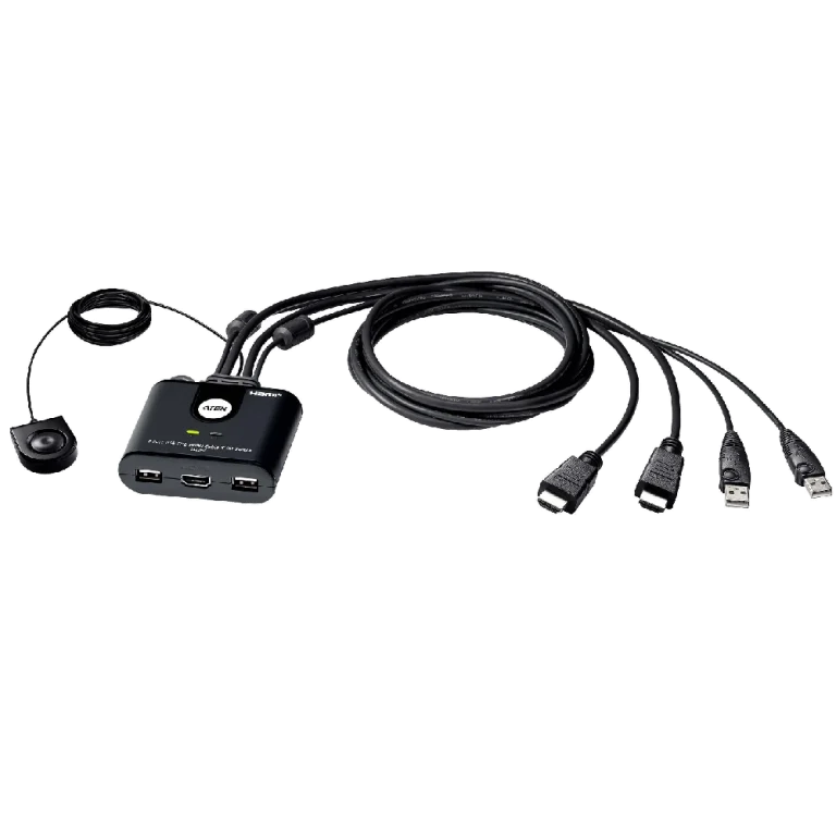 CS22HF 2-Port USB FHD HDMI Cable KVM מבית ATEN