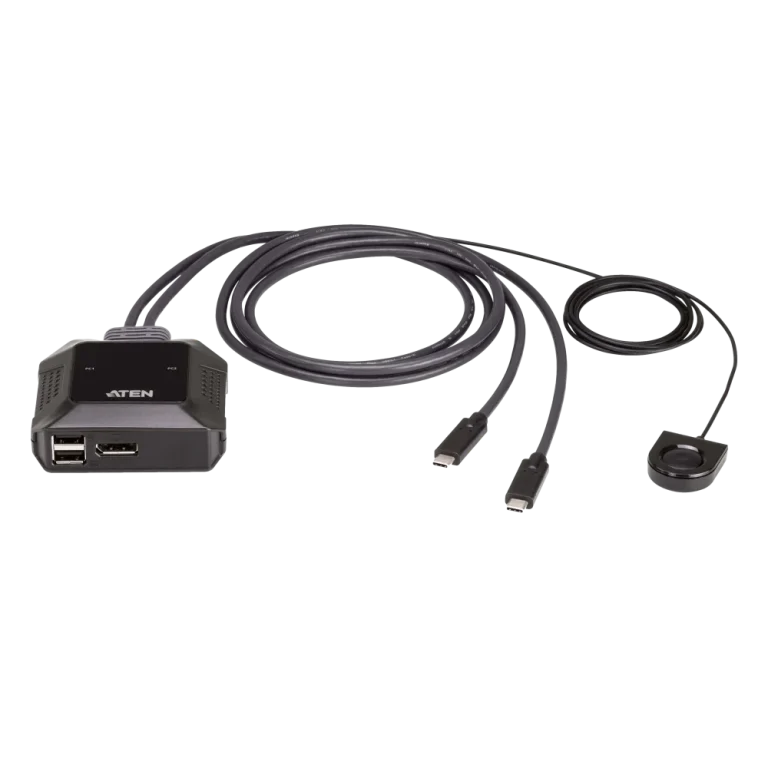 US3312  2-Port USB-C 4K DisplayPort KVM מבית ATEN