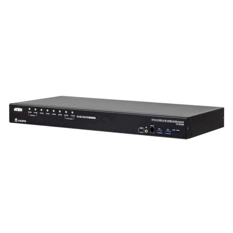 CS18208 8-Port USB 3.0 K HDMI KVM Switch מבית ATEN