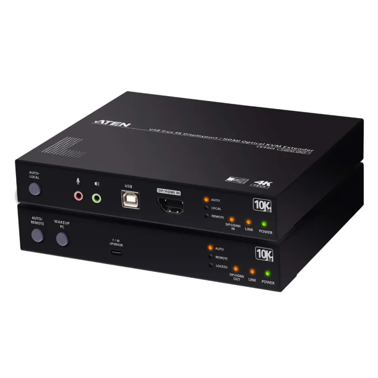 מאריך KVM אופטי USB DisplayPort/HDMI True 4K דגם CE990 מבית ATEN