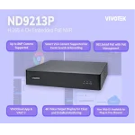 NVR עם ND9213P PoE 4K מבית VIVOTEK