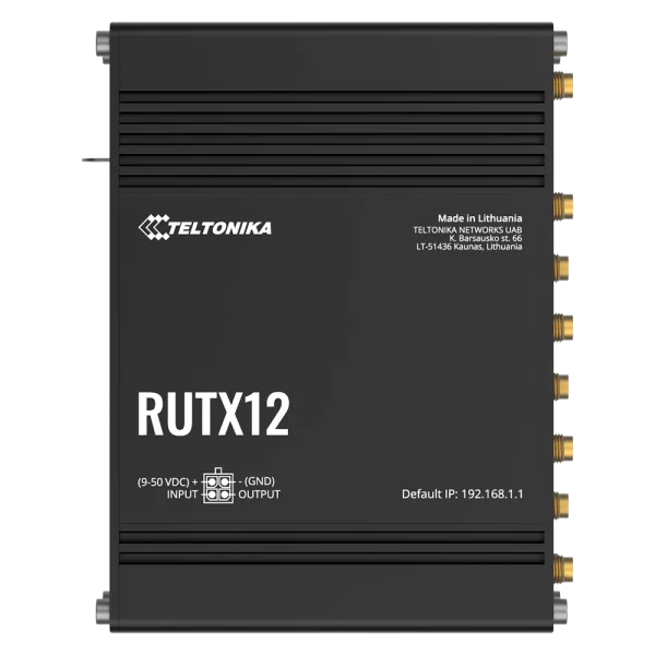 נתב סלולרי תעשייתי RUTX12 מבית TELTONIKA