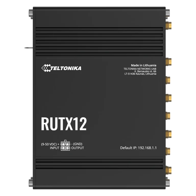 נתב סלולרי תעשייתי RUTX12 מבית TELTONIKA