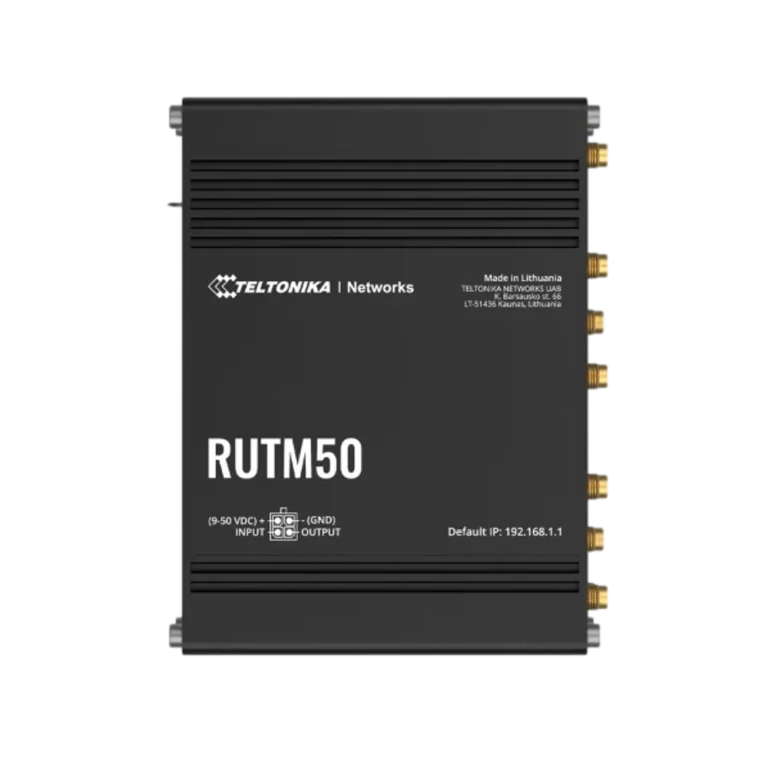 נתב סלולרי תעשייתי RUTM50 5G מבית TELTONIKA