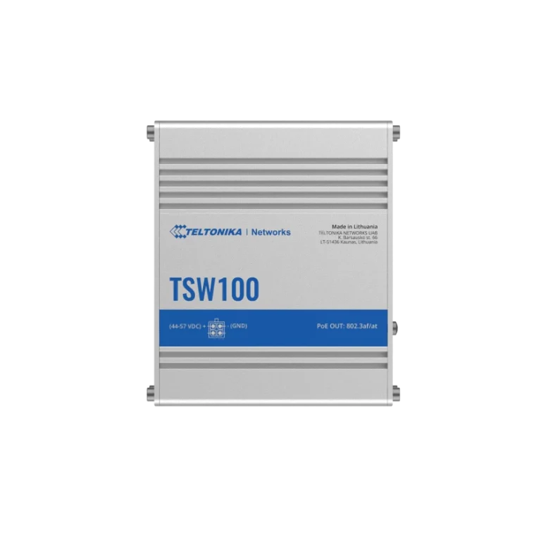 סוויץ' תעשייתי TSW100 PoE מבית TELTONIKA