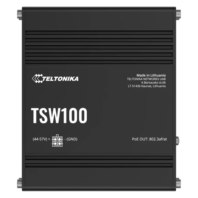 סוויץ' תעשייתי TSW100 PoE מבית TELTONIKA