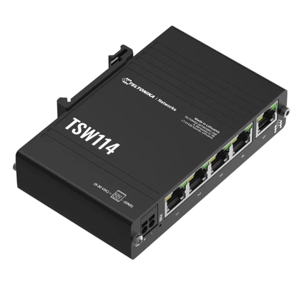 מתג תעשייתי‏‎ TSW114 1Gbps ‎מבית TELTONIKA