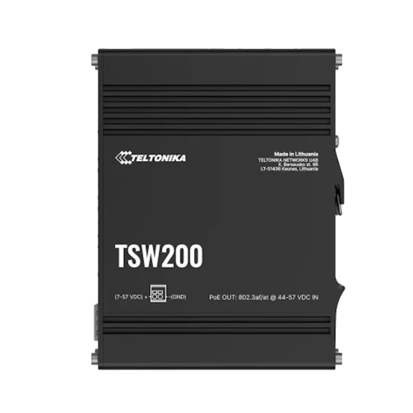 מתג תעשייתי‏TSW200 POE+ ‎ מבית TELTONIKA