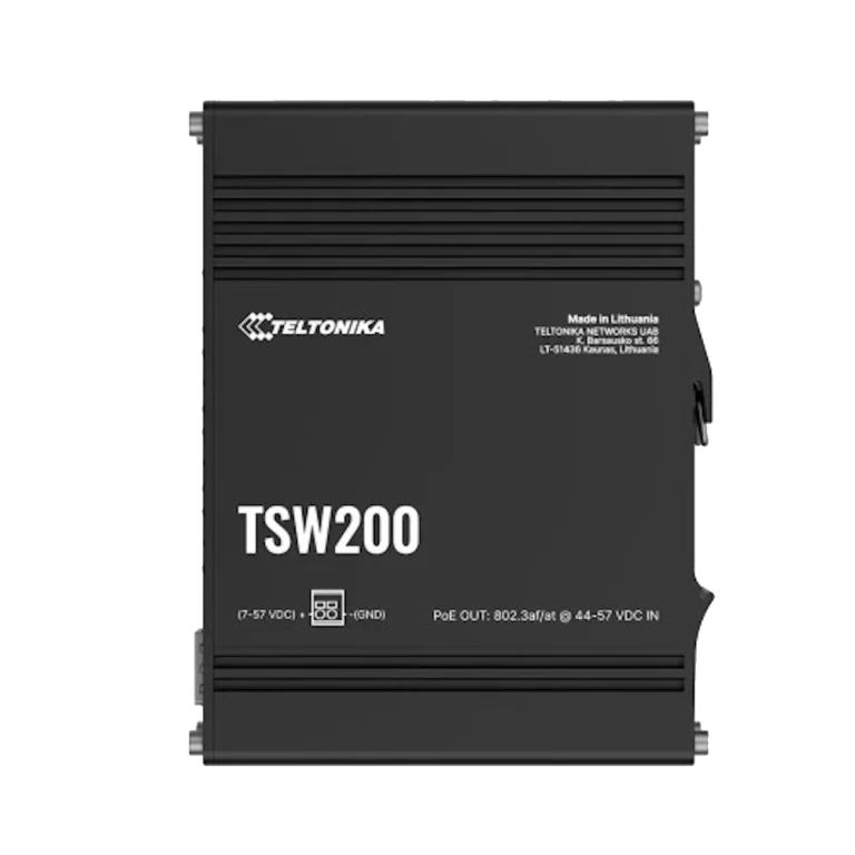 מתג תעשייתי‏TSW200 POE+ ‎ מבית TELTONIKA