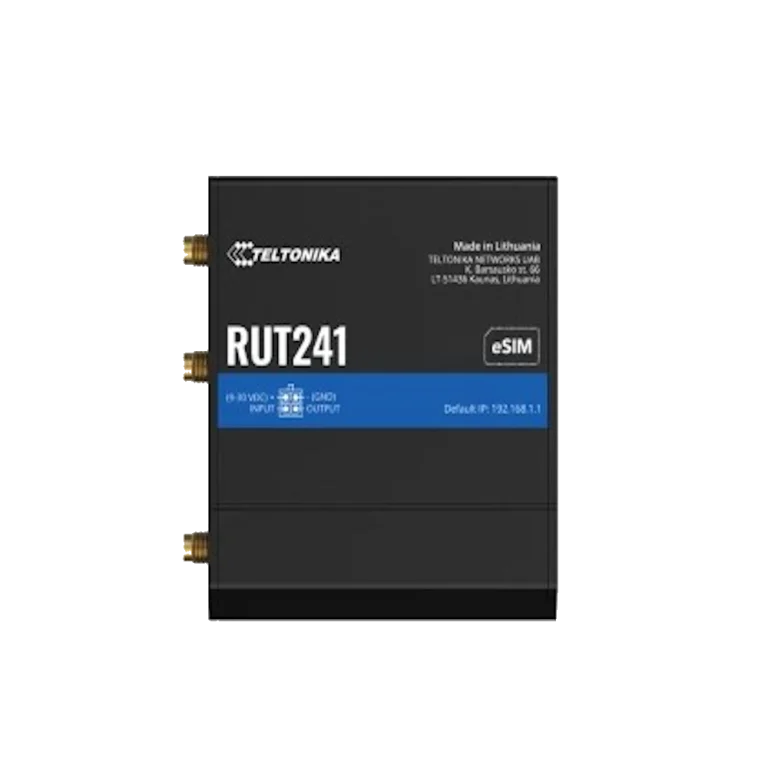 Teltonika RUT241 eSIM – ראוטר תעשייתי LTE Cat 4 עם תמיכה ב־eSIM ו-WAN Failover