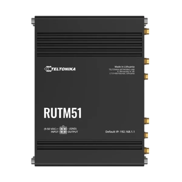 נתב סלולרי תעשייתי RUTM51 5G מבית TELTONIKA