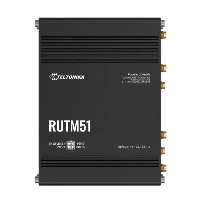 נתב סלולרי תעשייתי RUTM51 5G מבית TELTONIKA