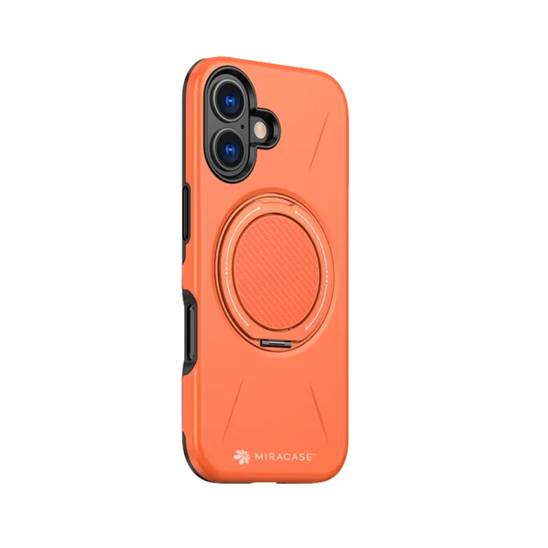 כיסוי ל-iPhone 17 בצבע כתום דגם MIRAMAG מבית Miracase
