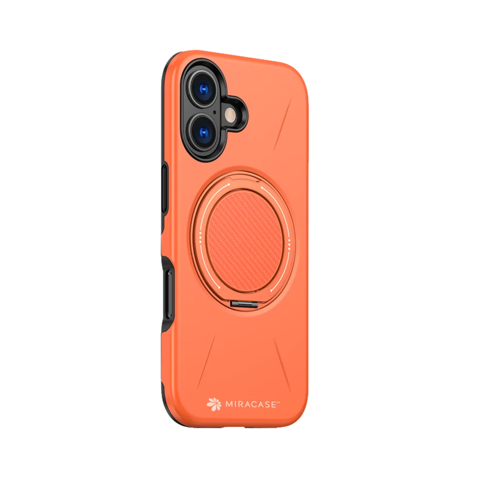כיסוי ל-iPhone 17 בצבע כתום דגם MIRAMAG מבית Miracase כיסוי ל-iPhone 17 בצבע כתום דגם MIRAMAG מבית Miracase