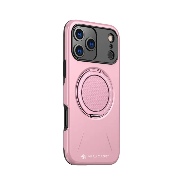 כיסוי ל- iPhone 17 Pro Max בצבע ורוד דגם MIRAMAG מבית Miracase