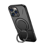 כיסוי ל-iPhone 16 Pro בצבע שחור דגם MIRAMAG מבית Miracase