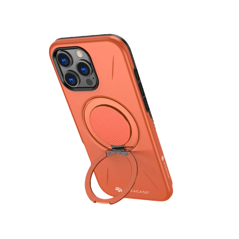 כיסוי ל-iPhone 16 Pro Max בצבע כתום דגם MIRAMAG מבית Miracase