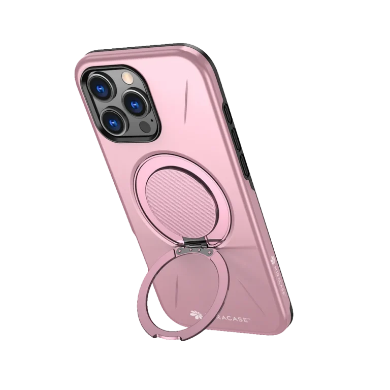 כיסוי ל-iPhone 16 Pro Max בצבע ורוד דגם MIRAMAG מבית Miracase
