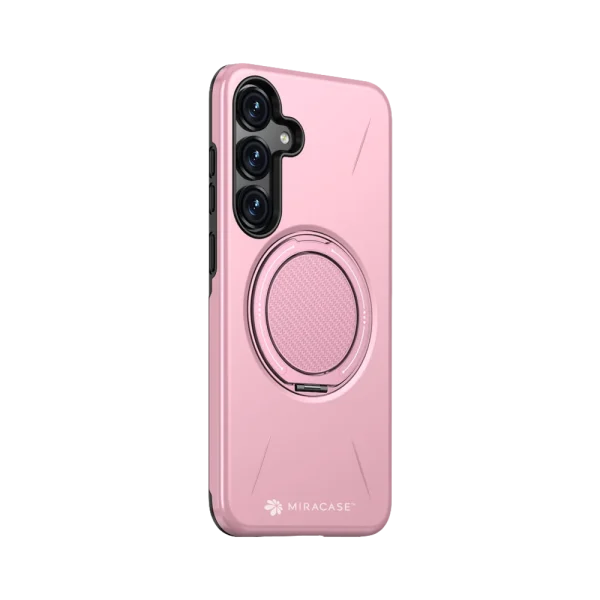 כיסוי ל-Samsung S25 בצבע ורוד דגם MIRAMAG מבית Miracase