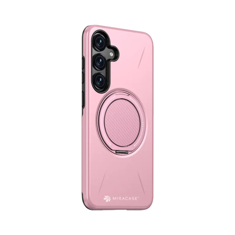כיסוי ל-Samsung S25 בצבע ורוד דגם MIRAMAG מבית Miracase