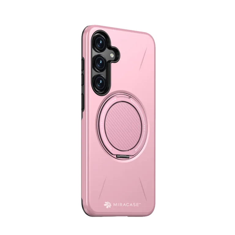 כיסוי ל-Samsung S25 Plus בצבע ורוד דגם MIRAMAG מבית Miracase