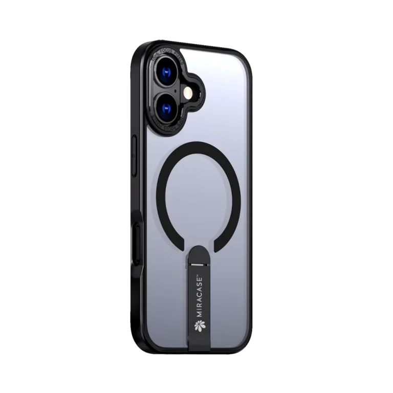 כיסוי MAGSAFE ל-iPhone 17 בצבע שחור דגם MIRASTAND מבית Miracase
