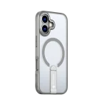 כיסוי MAGSAFE ל-iPhone 17 בצבע אפור דגם MIRASTAND מבית Miracase