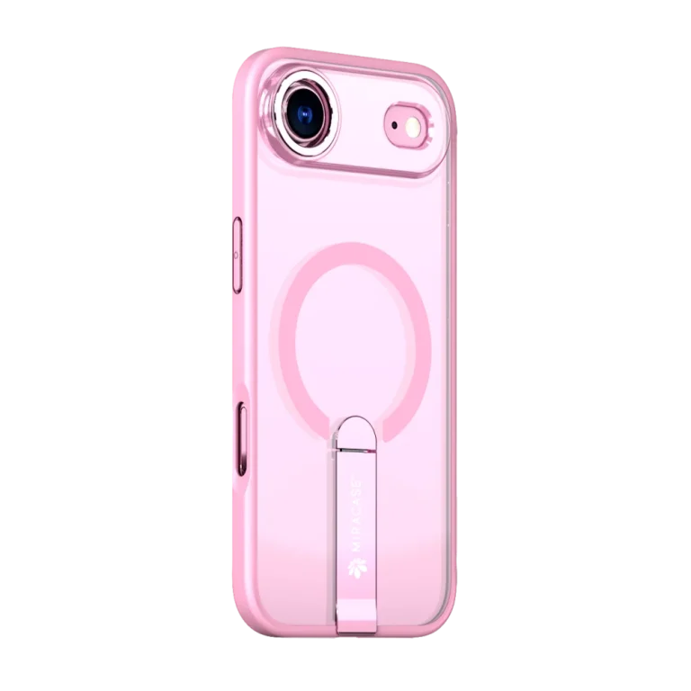 כיסוי MAGSAFE ל-iPhone 17 Air  בצבע ורוד דגם MIRASTAND מבית Miracase
