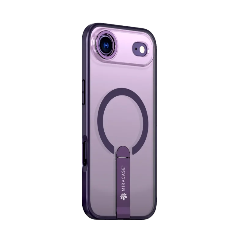 כיסוי MAGSAFE ל-iPhone 17 Air בצבע סגול דגם MIRASTAND מבית Miracase