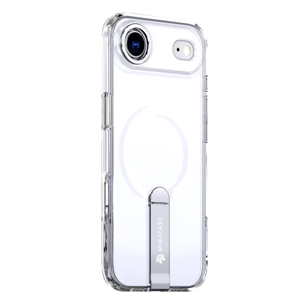 כיסוי MAGSAFE ל-iPhone 17 Air  בצבע שקוף דגם MIRASTAND מבית Miracase