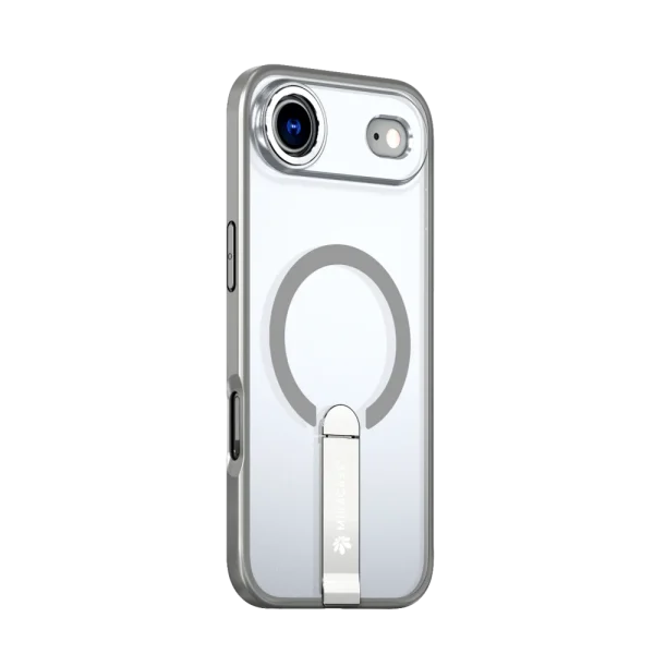 כיסוי MAGSAFE ל-iPhone 17 Air  בצבע אפור דגם MIRASTAND מבית Miracase