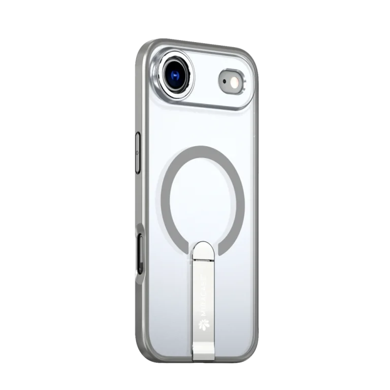 כיסוי MAGSAFE ל-iPhone 17 Air  בצבע אפור דגם MIRASTAND מבית Miracase