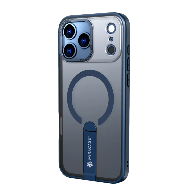 כיסוי MAGSAFE ל-iPhone 17 Pro Max בצבע כחול דגם MIRASTAND מבית Miracase