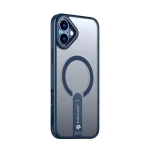 כיסוי MAGSAFE ל-iPhone 16 בצבע כחול דגם MIRASTAND מבית Miracase